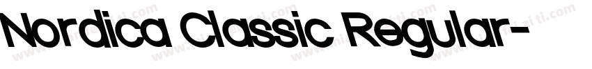Nordica Classic Regular字体转换